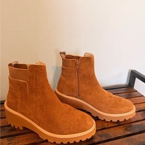 Santorini Suede Lug Ankle Boots